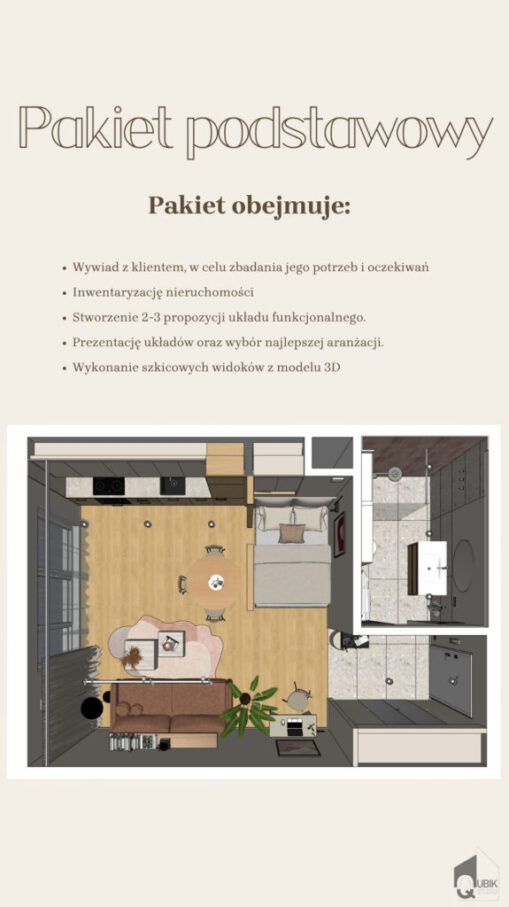 STUDIO QUBIK SIERADZ ŁODZ PAKIETY PROJETKOWE ARCHITEKT WNĘTRZ